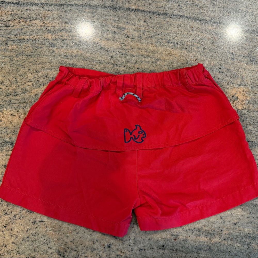 Prodoh Kids Red Shorts with Fish Logo